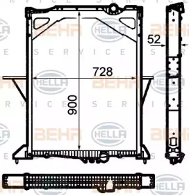 Теплообменник BEHR HELLA SERVICE 8MK 376 792-141