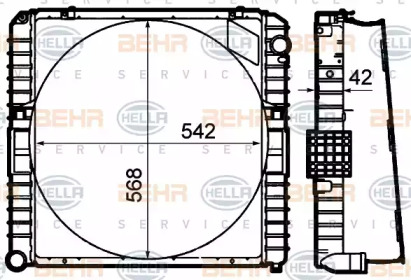 Теплообменник BEHR HELLA SERVICE 8MK 376 792-181