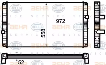 Теплообменник BEHR HELLA SERVICE 8MK 376 792-231