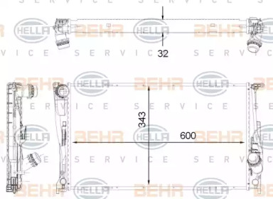 Теплообменник BEHR HELLA SERVICE 8MK 376 792-261