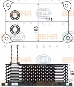 Теплообменник BEHR HELLA SERVICE 8MO 376 797-161