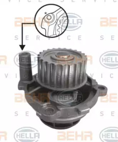 Насос BEHR HELLA SERVICE 8MP 376 800-044