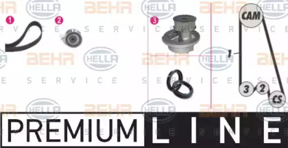 Комплект водяного насоса / зубчатого ремня BEHR HELLA SERVICE 8MP 376 800-801