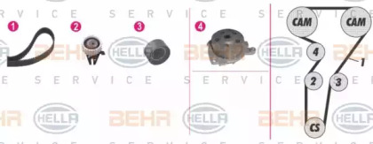 Комплект водяного насоса / зубчатого ремня BEHR HELLA SERVICE 8MP 376 803-831