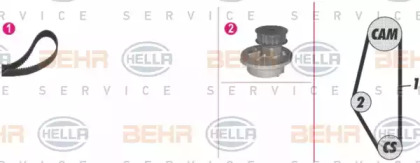 Комплект водяного насоса / зубчатого ремня BEHR HELLA SERVICE 8MP 376 804-881