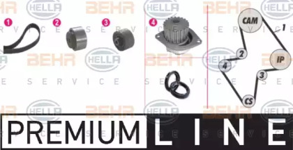 Комплект водяного насоса / зубчатого ремня BEHR HELLA SERVICE 8MP 376 805-811