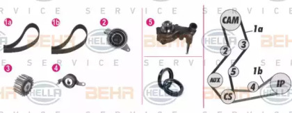 Комплект водяного насоса / зубчатого ремня BEHR HELLA SERVICE 8MP 376 806-821