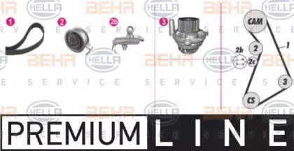 Комплект водяного насоса / зубчатого ремня BEHR HELLA SERVICE 8MP 376 811-841