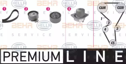 Комплект водяного насоса / зубчатого ремня BEHR HELLA SERVICE 8MP 376 812-861