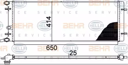 Теплообменник BEHR HELLA SERVICE 8MK 376 888-784