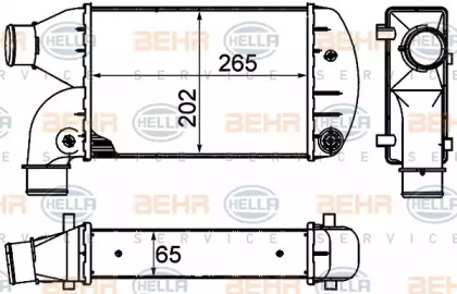 Теплообменник BEHR HELLA SERVICE 8ML 376 899-001