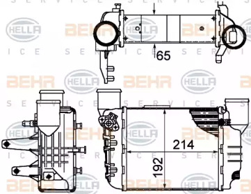 Теплообменник BEHR HELLA SERVICE 8ML 376 899-061