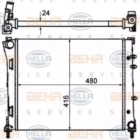 Теплообменник BEHR HELLA SERVICE 8MK 376 900-174