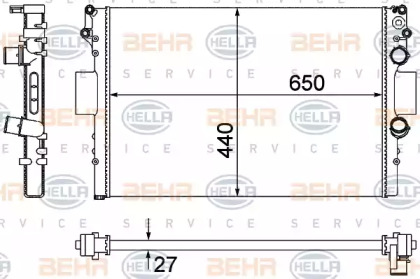 Теплообменник BEHR HELLA SERVICE 8MK 376 900-234