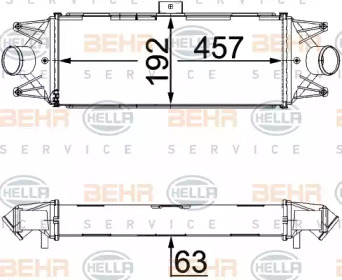 Теплообменник BEHR HELLA SERVICE 8ML 376 900-444