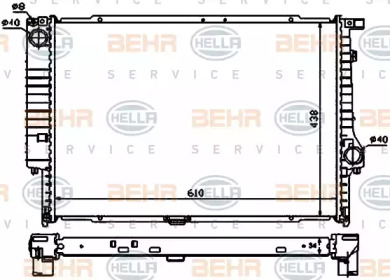 Теплообменник BEHR HELLA SERVICE 8MK 376 900-671