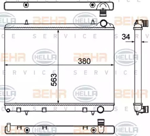 Теплообменник BEHR HELLA SERVICE 8MK 376 901-031