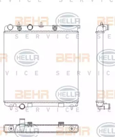 Теплообменник BEHR HELLA SERVICE 8MK 376 901-071