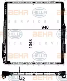 Теплообменник BEHR HELLA SERVICE 8MK 376 906-314