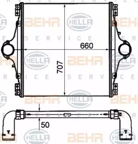 Теплообменник BEHR HELLA SERVICE 8ML 376 906-341