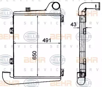 Теплообменник BEHR HELLA SERVICE 8ML 376 906-361