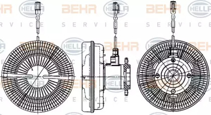 Сцепление BEHR HELLA SERVICE 8MV 376 906-521