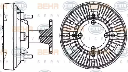 Сцепление BEHR HELLA SERVICE 8MV 376 906-541