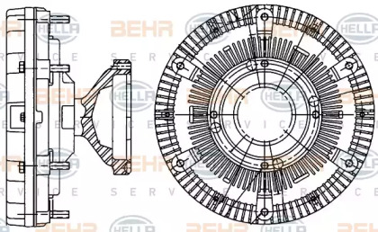 Сцепление BEHR HELLA SERVICE 8MV 376 906-701