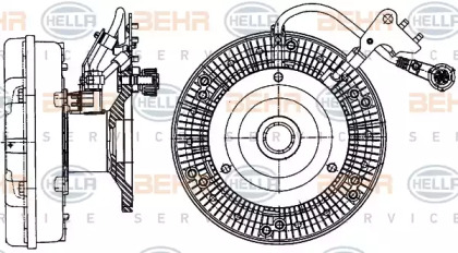 Сцепление BEHR HELLA SERVICE 8MV 376 906-711