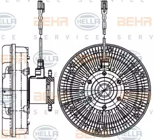 Сцепление BEHR HELLA SERVICE 8MV 376 907-251