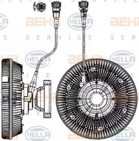 Сцепление, вентилятор радиатора BEHR HELLA SERVICE 8MV 376 907-321