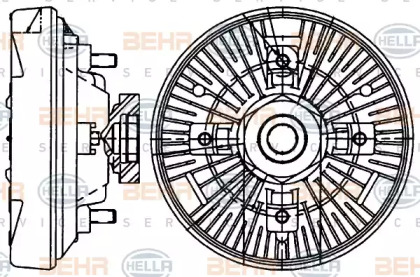 Сцепление BEHR HELLA SERVICE 8MV 376 907-461