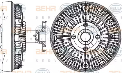 Сцепление BEHR HELLA SERVICE 8MV 376 907-611