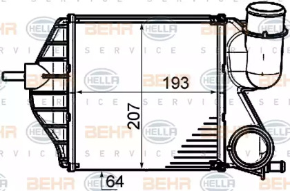 Теплообменник BEHR HELLA SERVICE 8ML 376 910-011