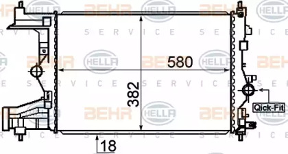 Теплообменник BEHR HELLA SERVICE 8MK 376 910-341