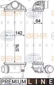 Теплообменник BEHR HELLA SERVICE 8ML 376 912-111