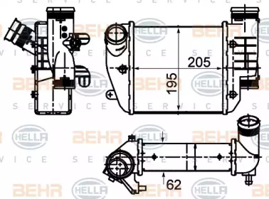 Интеркулер BEHR HELLA SERVICE 8ML 376 988-024