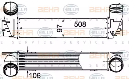 Интеркулер BEHR HELLA SERVICE 8ML 376 988-074