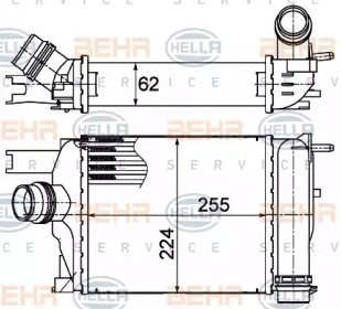 Теплообменник BEHR HELLA SERVICE 8ML 376 988-154