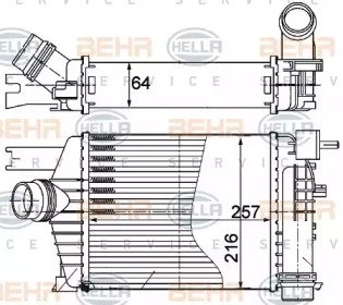 Теплообменник BEHR HELLA SERVICE 8ML 376 988-164