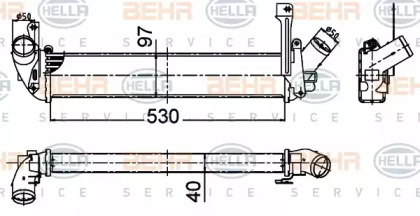 Теплообменник BEHR HELLA SERVICE 8ML 376 988-314