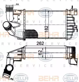 Теплообменник BEHR HELLA SERVICE 8ML 376 988-364