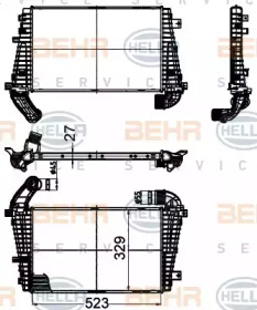 Теплообменник BEHR HELLA SERVICE 8ML 376 988-374