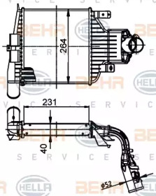 Теплообменник BEHR HELLA SERVICE 8ML 376 988-384