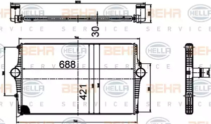 Теплообменник BEHR HELLA SERVICE 8ML 376 988-514