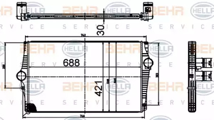 Теплообменник BEHR HELLA SERVICE 8ML 376 988-534