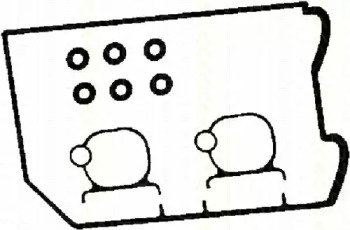 Комплект прокладок, крышка головки цилиндра TRISCAN 515-6912