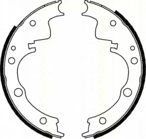 Комлект тормозных накладок TRISCAN 8100 10014