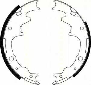 Комлект тормозных накладок TRISCAN 8100 10015