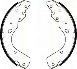 Комлект тормозных накладок TRISCAN 8100 10017